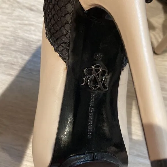 New Rock &amp; Republic Bow heels Pumps Shoes Bow 38 8