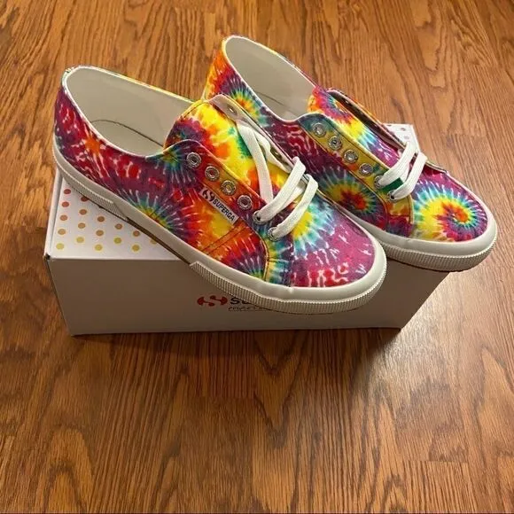 NEW Superga 2750 Fabricfant Tie Dye Sneakers 8.5