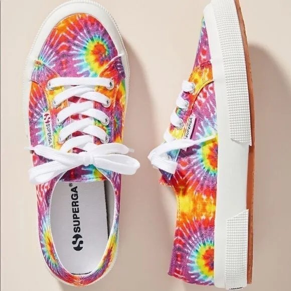 NEW Superga 2750 Fabricfant Tie Dye Sneakers 8.5