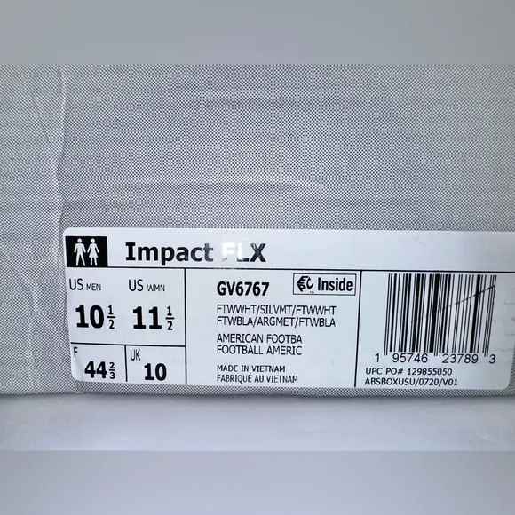 NIB ADIDAS Impact FLX Unisex Shoes - US 10.5 (men)/11.5 (women)