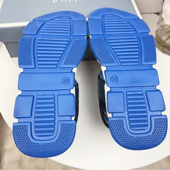 NIB Jacadi Boost Navy Blue and White Sandals Unisex