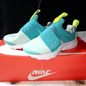 NIB Nike Kids' Teal and Yellow Slip-On Shoes Size 10C
