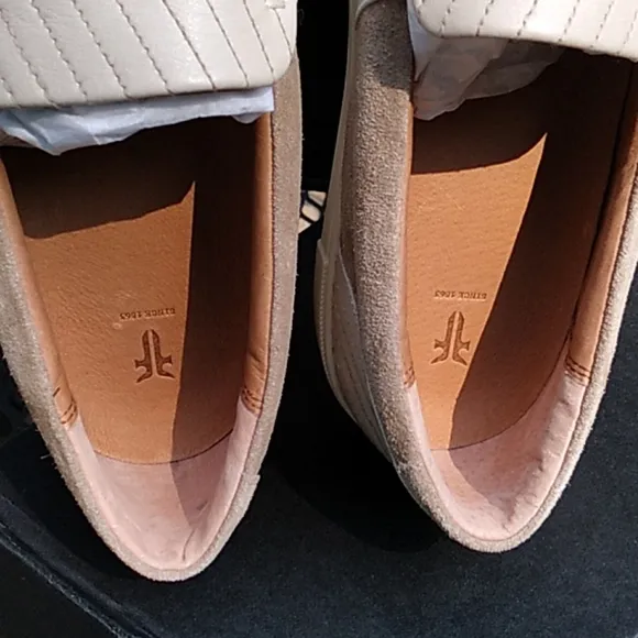 NIB Women's Frye Ivy Stitch off white shoes sz 10