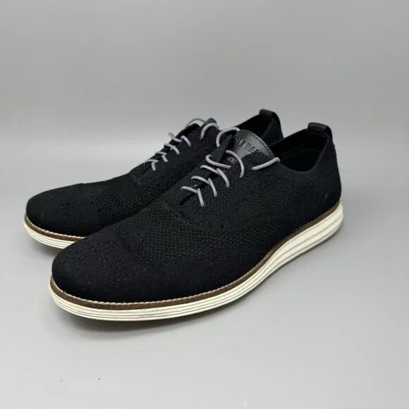 Nice Mens Cole Haan Grand.Os Shoes 11.5 M Black Dress Casual C27959