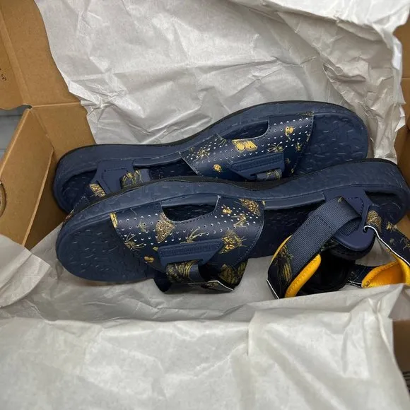 Nike ACG Air Deschutz  SE DR1020-400‎ Thunder Blue/Yellow Ochre Mens Sandals