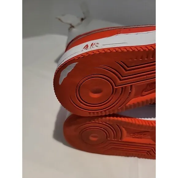 Nike Air Force 1  '07 Casual Shoes Picante Red / White Sz 6 Youth With BOX