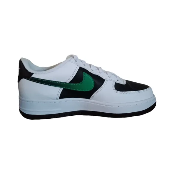 Nike Air Force 1 (GS) SIZE 4.5Y Unisex Sneakers White/ Black- Stadium Green