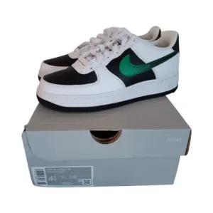 Nike Air Force 1 (GS) SIZE 4.5Y Unisex Sneakers White/ Black- Stadium Green
