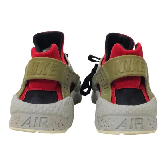 Nike Air Huarache Running Shoes Mens 9 Sneakers 777330 - 962 Silver Black Red