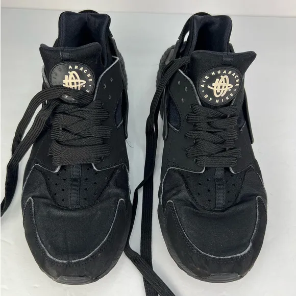 Nike Air Huarache Triple Black Running Women’s Size 8.5 Sneakers Shoes