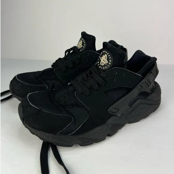 Nike Air Huarache Triple Black Running Women’s Size 8.5 Sneakers Shoes