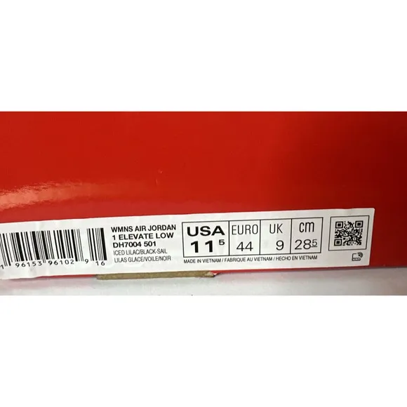 Nike Air Jordan 1 Elevate Low Women's Size 11.5 Casual Shoes Lilac DH7004 501