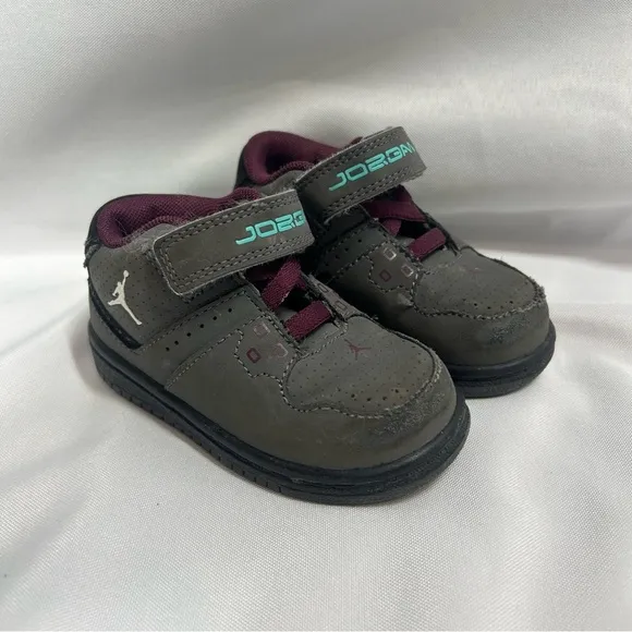 Nike Air Jordan | 1 Flight Toddler Shoes Gray Purple Size 5C