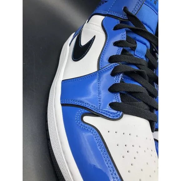 Nike Air Jordan 1 Mid SE Signal Blue Shoes Size 12 DD6834-402