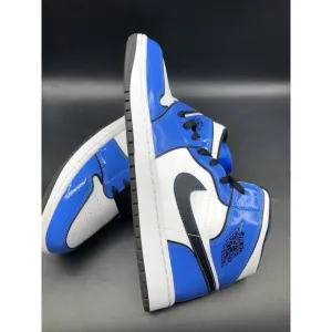 Nike Air Jordan 1 Mid SE Signal Blue Shoes Size 12 DD6834-402