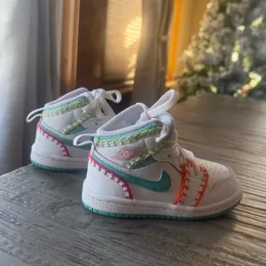 Nike Air Jordan 1 Multi Knit Unisex Baby Shoes Size 6c toddler