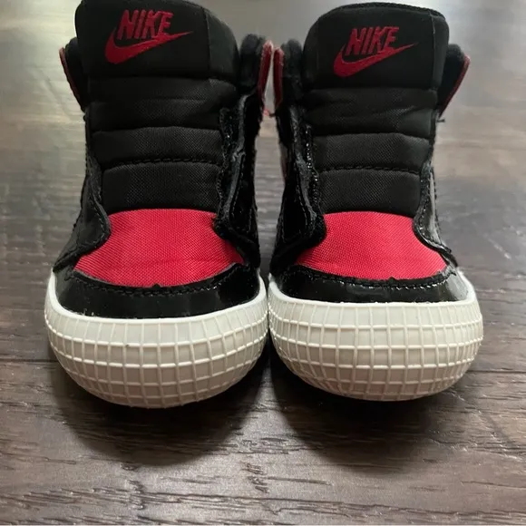 Nike air jordan 1 retro I AT3745-063 patent bred red black booties sneakers 4C
