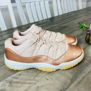 Nike Air Jordan 11 Low Metallic Rose Gold Red Sneakers Men’s Size 12