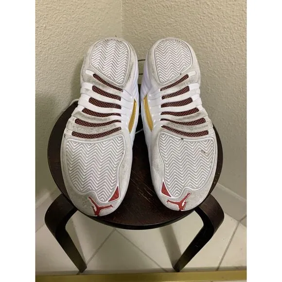Nike Air Jordan 12 XII FIBA Shoes White Size 6.5