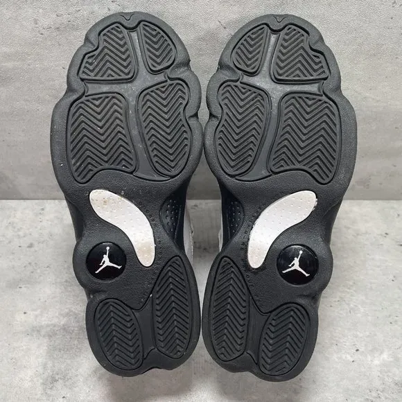 Nike Air Jordan 6 Rings GS Size 3Y White Black‎ Unisex Kids Basketball Shoes