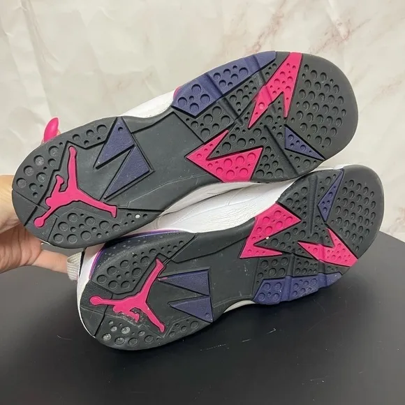 Nike Air Jordan 7 Retro GS Fireberry Athletic Shoes