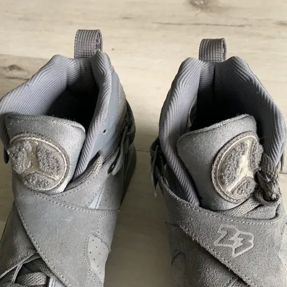 Nike air JORDAN 8 retro gray suede shoes sneakers