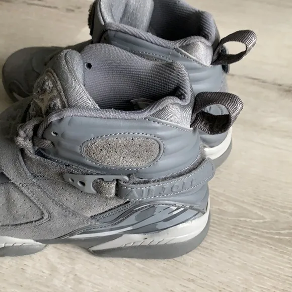 Nike air JORDAN 8 retro gray suede shoes sneakers