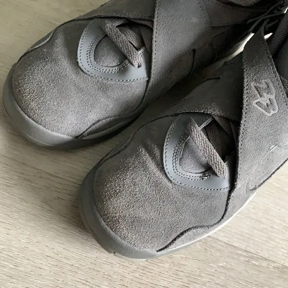 Nike air JORDAN 8 retro gray suede shoes sneakers