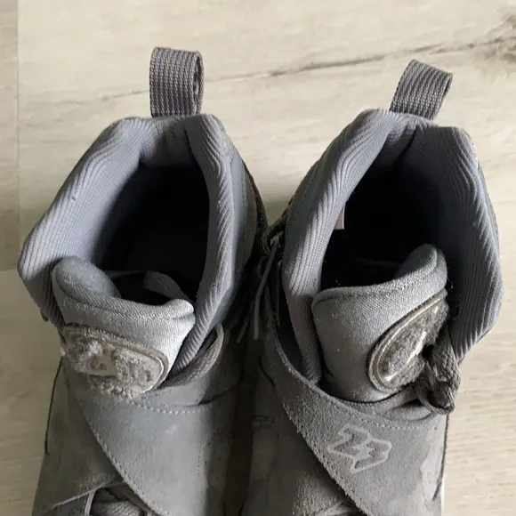 Nike air JORDAN 8 retro gray suede shoes sneakers