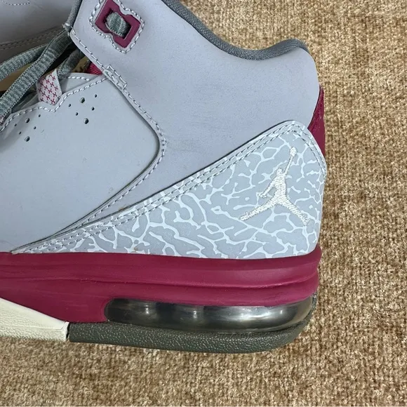 Nike Air Jordan Flight Origin 2 Mid-Top Grey/Fuchsia Sneakers Size 6.5 Y