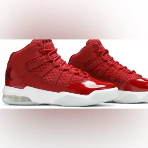Nike  Air Jordan Max red leather sneakers boys 6Y