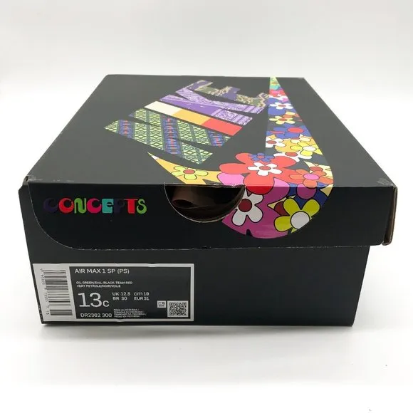 Nike Air Max 1 Concepts Mellow PS Preschool Sneakers Unisex Size 13C