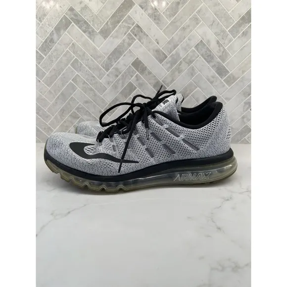 Nike Air Max 2016 Grey Black Oreo Running Shoes Sneakers 806771-101 Mens Size 14