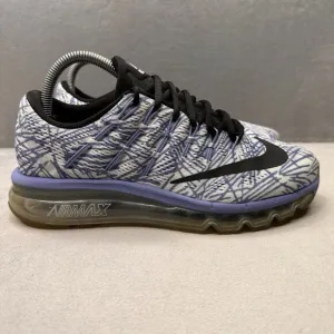 Nike Air Max 2016 Print Womens Size 8 Shoes Racer Chalk Blue Running Sneakers