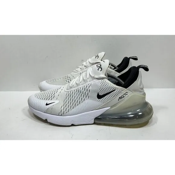 Nike Air Max 270 Running Shoes White Black Men’s Size 13 AH8050-100