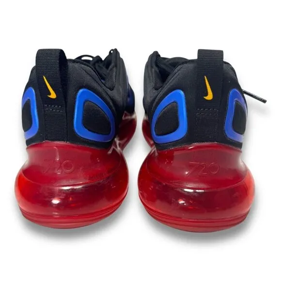 Nike Air Max 720 AO2924-014 Black Red Blue Running Lifestyle Shoes Mens Size 8