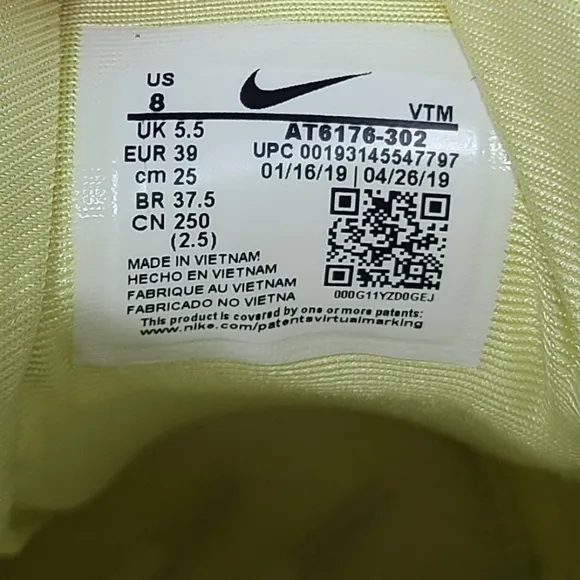 Nike Air Max 720 SE Sneakers Luminous Green AT6176-302 Size 8