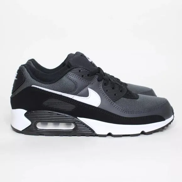 Nike Air Max 90 Black White Grey Athletic Running Shoes CN8490-002 Mens Size 11