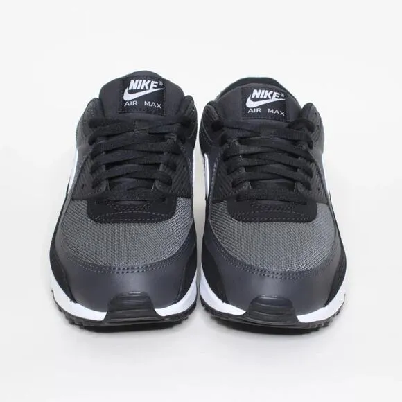 Nike Air Max 90 Black White Grey Athletic Running Shoes CN8490-002 Mens Size 11