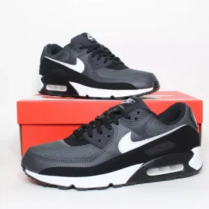 Nike Air Max 90 Black White Grey Athletic Running Shoes CN8490-002 Mens Size 11