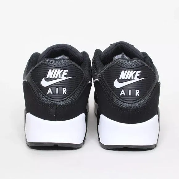 Nike Air Max 90 Black White Grey Athletic Running Shoes CN8490-002 Mens Size 11