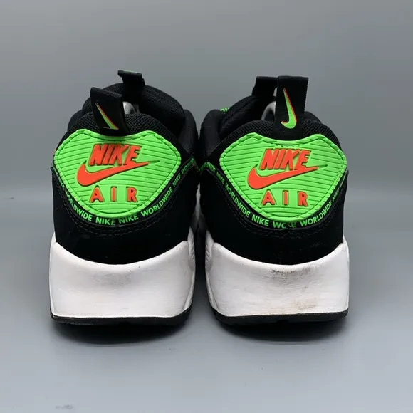 Nike Air Max 90 Worldwide Pack Green Running Shoes CK6474-001 Men's Sz 10.5