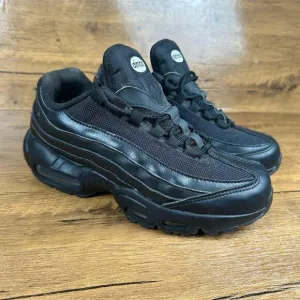 Nike Air Max 95 Recraft GS Triple Black Kids Sneakers Size 5.5Y