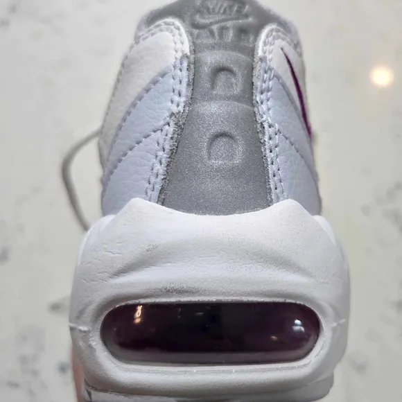 Nike Air Max 95 Women’s Running Shoes &quot;Gray Hyper Violet&quot; 307960-203 New