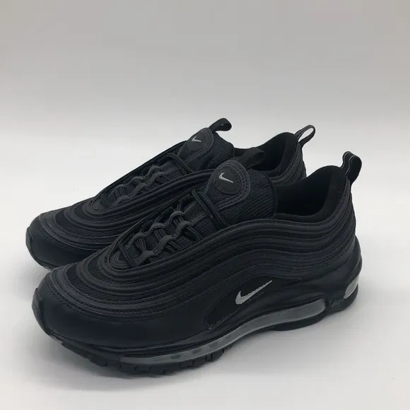 Nike Air Max 97 Women's Black Metallic Silver Running Shoes DM8347-001 NWOB