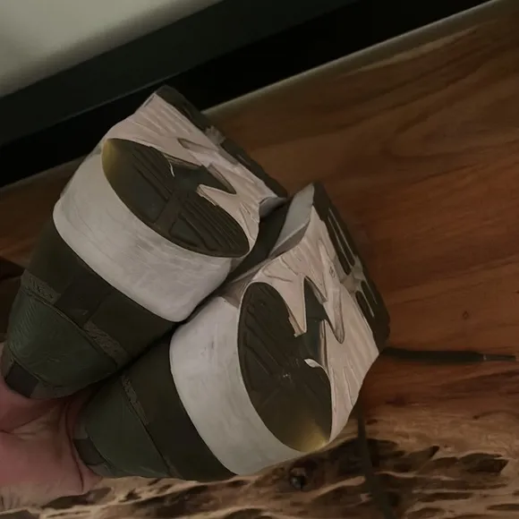 Nike Air Max Army Green and Tan Running Shoes