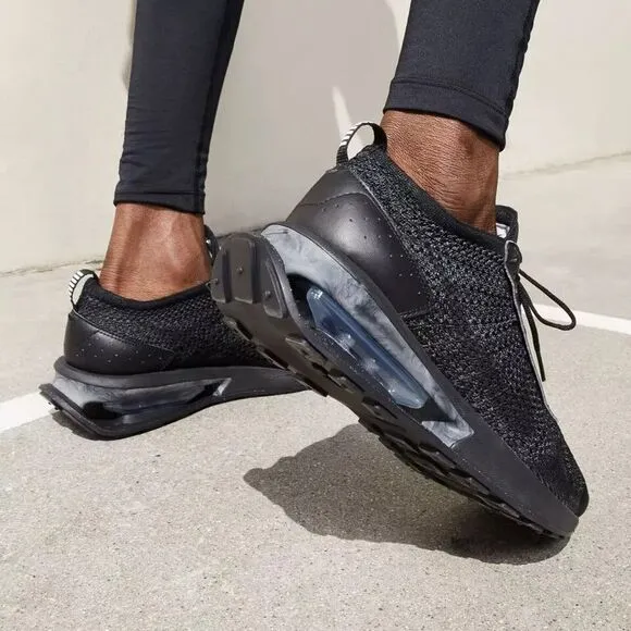Nike Air Max Flyknit Racer &quot;Triple Black&quot; Shoes, Black, Men's 10.5/Women's 12