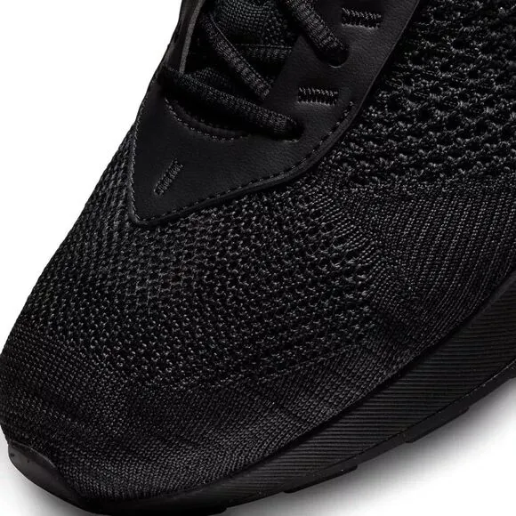 Nike Air Max Flyknit Racer &quot;Triple Black&quot; Shoes, Black, Men's 10.5/Women's 12