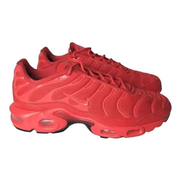 NIKE Air Max Plus 'University Red' Running Shoes Size 9