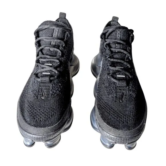 NIKE Air Max Scorpion Flyknit 'Triple Black' Running Shoes Size 10.5
